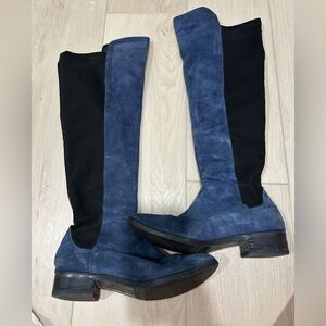 Vince Camuto Blue Suede Boots